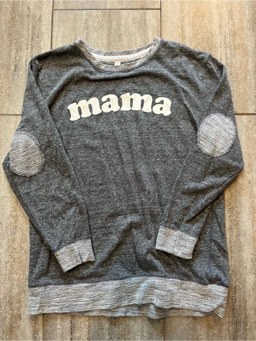 Mama Graphic Long-Sleeve Top - Gray
